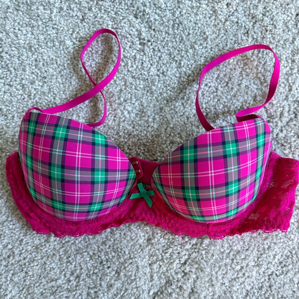 Gilly Hicks Plaid Bra 34B